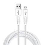FRONTECH 17W / 3.4A Super Fast Charging 1M PVC USB to V8 Data Cable for Smartphones, Tablets, Laptops & other Micro USB V8 Devices, Charging and Data Sync (1039 - White)